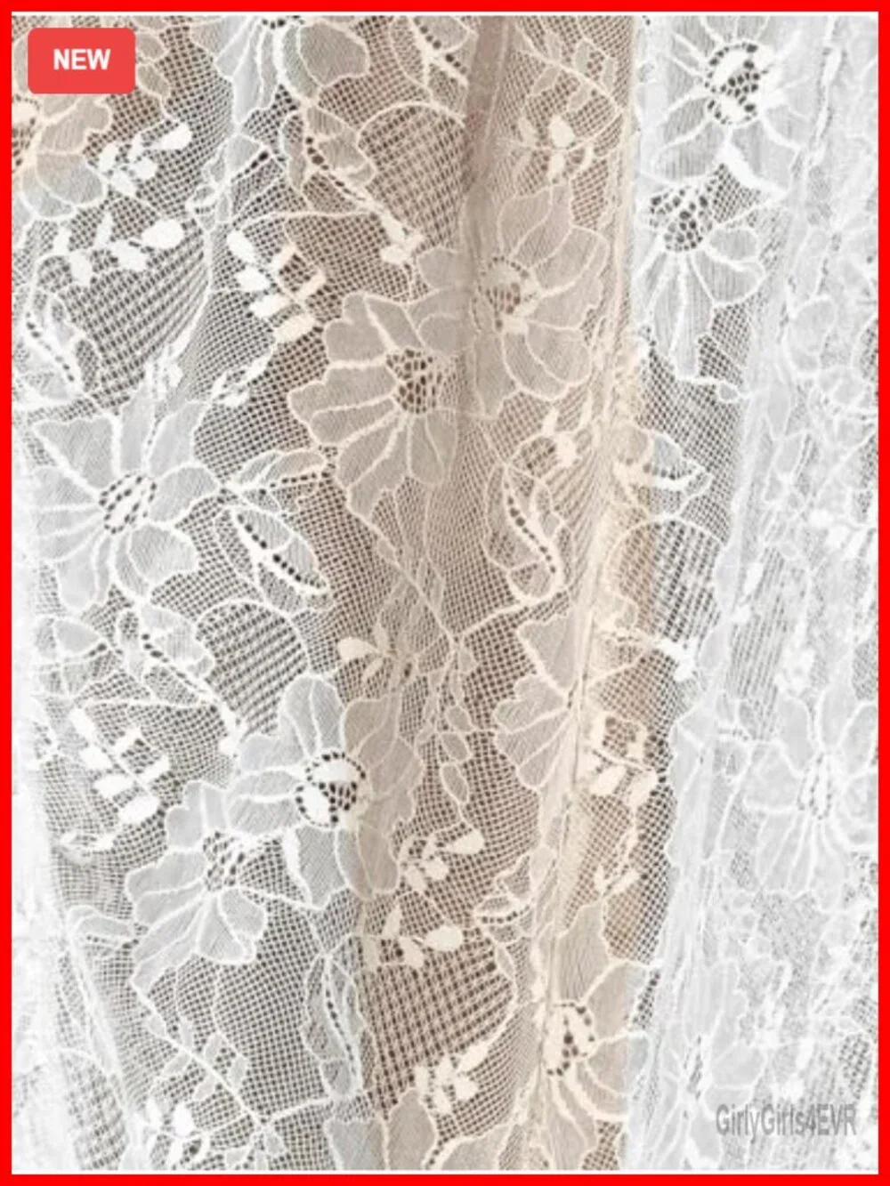 Lace Maxi Skirt Sheer High Low Ruffle Beach Cover Up Festival
